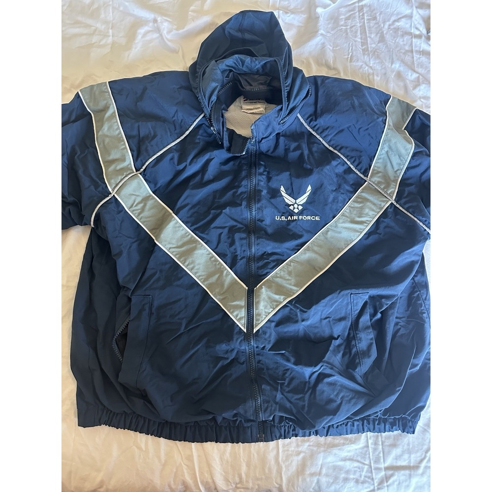 US Air Force USAF PT Jacket Medium Short Military Issue Uniform Reflective PTU